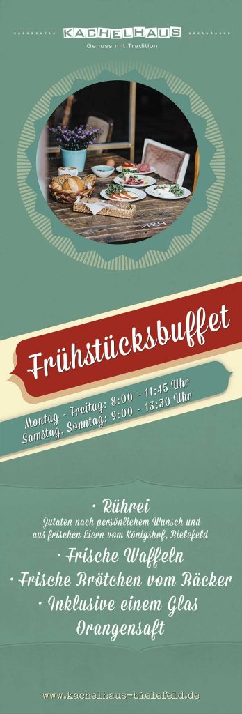 fruehstuecksbuffet taeglich Kachelhaus Bielefeld